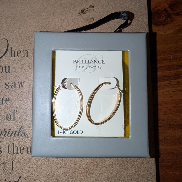 Brilliance Fine Jewelry Jewelry - 14K Gold Hoop Earrings